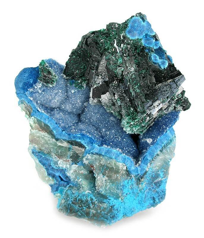 Shattuckite Quartz Malachite